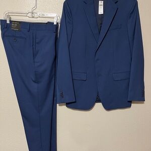 Men’s 2pc Banana Republic Blue Suit Blazer 40R & Pants 32x32 NWT